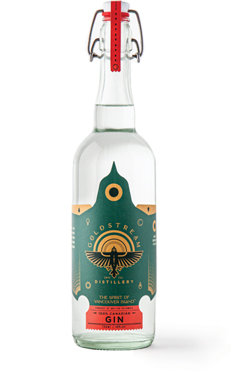 Goldstream GIN - made with our pure Canadian grain spirit - 750ml 40% abv